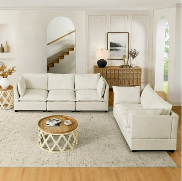 Chenille Fabric Upholstered Living Room Furniture Set